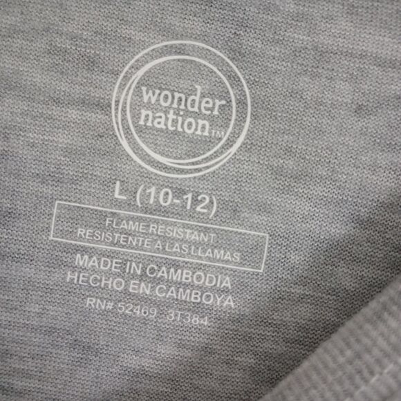 2 Wonder Nation Pajama Sets Long Sleeve Shirts Fleece Pants Size Large 10/12 - Picture 10 of 13